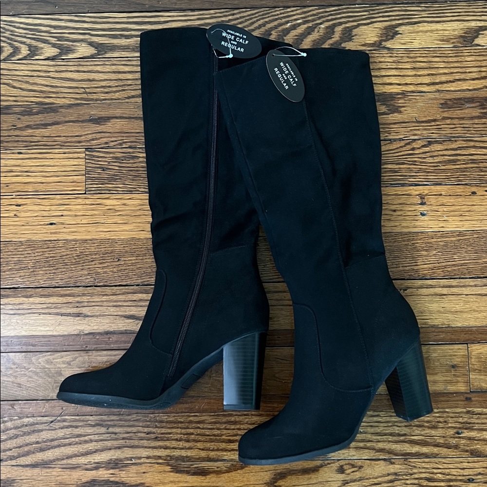 Style & Co. Black Over-the-Knee Stretch Boots